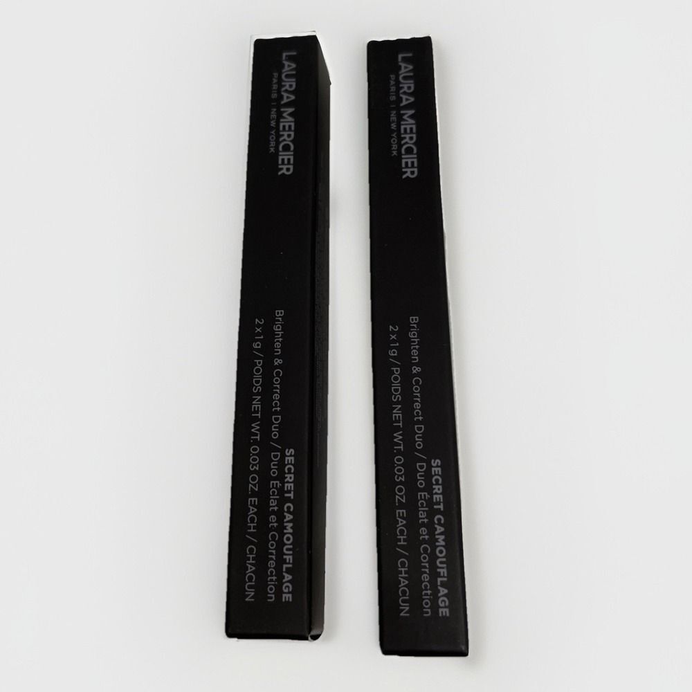 2 Lot 1C LAURA MERCIER SECRET CAMOUFLAGE Brighten & Correct Duo 0.06oz/2g NIB